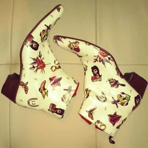 Jeffery West Tattoo Boots